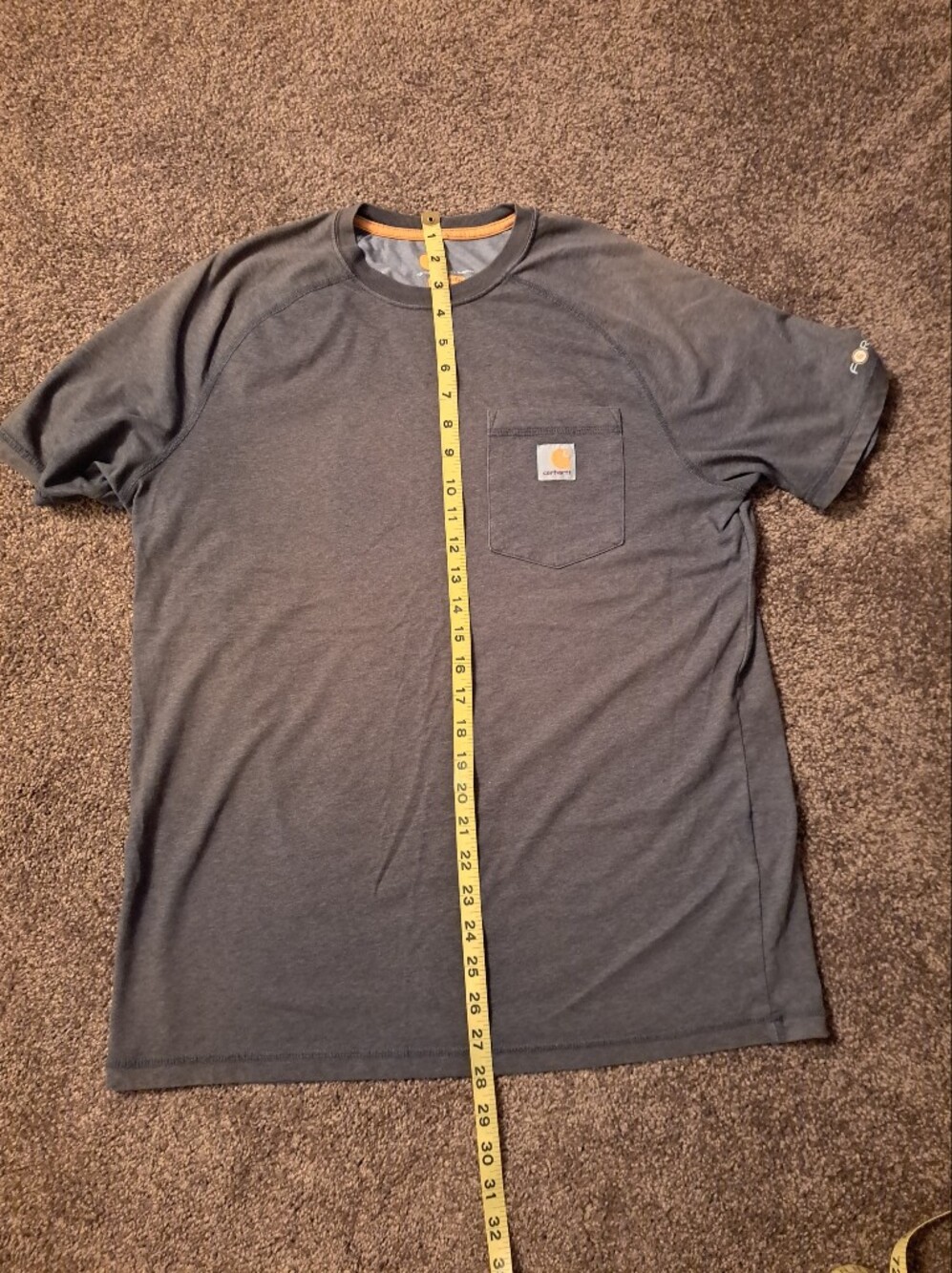Carhartt Force Delmont Relaxed Fit Short-Sleeve Pocket T-Shirt With Logo - Picture 6 of 8
